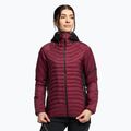 Giacca ibrida DYNAFIT Speed Insulation da donna con cappuccio rosso barbabietola