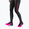 DYNAFIT Leggings da corsa riflettenti da donna black out pink glo 4