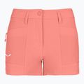 Pantaloncini da trekking da donna Salewa Puez DST Cargo rosa lantana