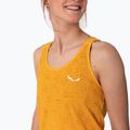 Maglietta da arrampicata Salewa donna Lavaredo Hemp Graphic Tank oro 3