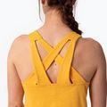 Maglietta da arrampicata Salewa donna Lavaredo Hemp Graphic Tank oro 4