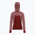 Felpa trekking Salewa donna Puez Hybrid PL FZ Hoody syrah melange