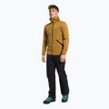 Felpa trekking uomo Salewa Puez Melange PL FZ Hoody marrone dorato melange 2