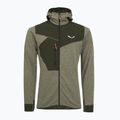 Felpa trekking da uomo Salewa Puez 2 Dry Hood FZ oliva scura melange