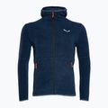 Felpa trekking uomo Salewa Nuvolo PL denim scuro melange/0910