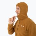 Felpa trekking da uomo Salewa Nuvolo PL marrone dorato melange 4