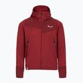 Felpa trekking da bambino Salewa Agner Melange PL FZ Hoody syrah