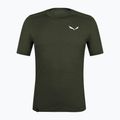 T-shirt Salewa Agner da uomo, oliva scuro