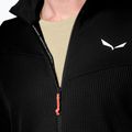 Felpa trekking Salewa da uomo Puez Waffle Hyb PL HD nero out 5