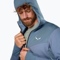 Felpa trekking Salewa da uomo Puez Waffle Hyb PL HD blu java 5