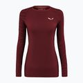 Maglia termica a maniche lunghe da donna Salewa Cristallo Warm AMR syrah