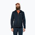 Felpa da trekking uomo Salewa Puez Rocca Polarlite Hood navy blazer