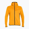 Felpa da trekking da uomo Salewa Agner Hybrid PL/DST FZ Hoody turmeric melange/0910