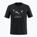 T-shirt Salewa Eagle Geometric black out da uomo