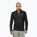 Felpa da trekking uomo Salewa Puez Cammio Polarlite Half Zip Black Out