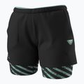 Pantaloncini da corsa DYNAFIT Trail 2IN1 donna nero out jadelite
