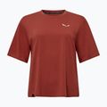 Maglietta Salewa Eagle Sunset Loose da donna rosso etrusco 5