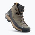 Stivali da trekking Salewa da donna Puez Leather Mid Ptx bungee cord / onyx 5