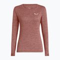Longsleeve da trekking da donna Salewa Puez Melange Dry desert pink melange