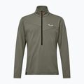Felpa da trekking uomo Salewa Puez Cammio Polarlite Half Zip Faded Green