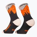 Calze da sci DYNAFIT Traverse Crew black out ultra orange/4220