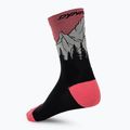 Calzini DYNAFIT Traverse Crew black out ultra coral/6a10 2