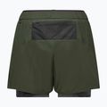 Pantaloncini da trekking da donna Salewa Pedroc DST 2IN1 dark olive int/0870 7