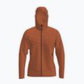 Felpa da trekking uomo Salewa Puez Rocca Polarlite Hood Bombay Brown