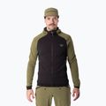 Felpa da sci alpinismo uomo DYNAFIT Radical Polartec con cappuccio verde militare/0910