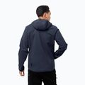 Giacca softshell Jack Wolfskin da uomo Northern Point blu notte 2