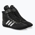 Uomo adidas Combat Speed.5 nero / argento scarpe da boxe BA8007 4