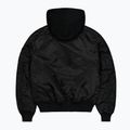 Uomo Alpha Industries MA-1 D-Tec Sleeve Embroidery Bomber nero/riflettente 8