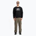 Felpa Alpha Industries da uomo Basic nero 2