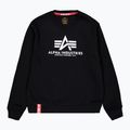 Felpa Alpha Industries da uomo Basic nero 5
