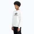 Felpa Alpha Industries Basic bianca da uomo 4
