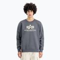 Felpa Alpha Industries Basic grigio-nera da uomo