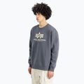 Felpa Alpha Industries Basic grigio-nera da uomo 3