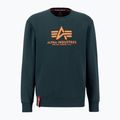 Felpa da uomo Alpha Industries Basic color petrolio scuro 2