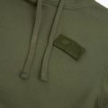 Alpha Industries Uomo Felpa con cappuccio a righe rosse verde scuro 3