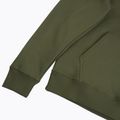 Alpha Industries Uomo Felpa con cappuccio a righe rosse verde scuro 4