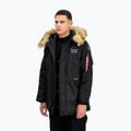 Alpha Industries giacca da uomo N3B Airborne con cappuccio nero