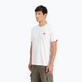 Alpha Industries Basic Small Logo T-shirt bianca da uomo 4
