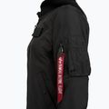 Giacca Alpha Industries da uomo MA-1 TT con cappuccio bicolore nero/nero 7