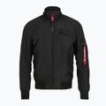 Giacca Alpha Industries da uomo MA-1 TT con cappuccio bicolore nero/nero 10