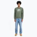 Alpha Industries felpa Basic oliva scuro da uomo 2