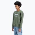Alpha Industries felpa Basic oliva scuro da uomo 4