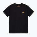 Alpha Industries Basic Small Logo T-shirt uomo nero/arancio neon 5