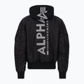 Giacca Alpha Industries da uomo MA-1 ZH Back Print nero / riflettente 2