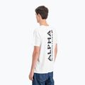 Maglietta Alpha Industries da uomo Backprint bianco 5
