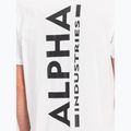 Maglietta Alpha Industries da uomo Backprint bianco 7